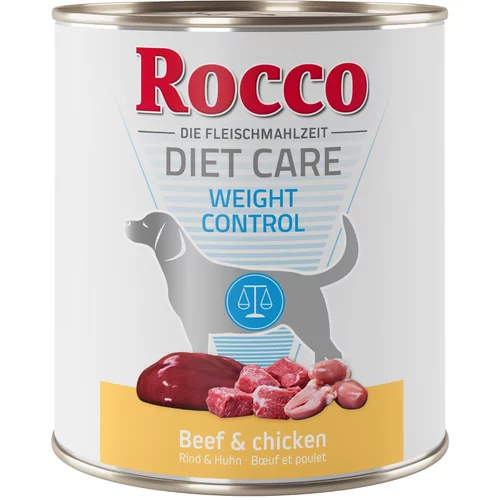 Rocco Diet Care Weight Control govedina in piščanec - Varčno pakiranje: 24 x 800 g