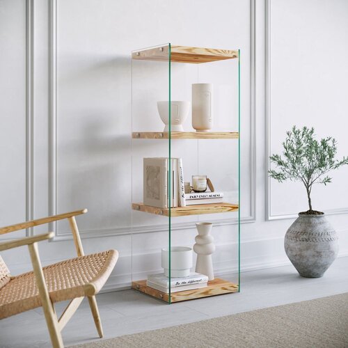 Hanah home niagara R303 oak bookshelf polica za knjige Slike