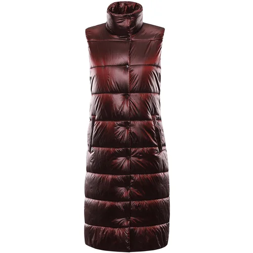 Alpine pro Women's hi-therm vest UREFA merlot