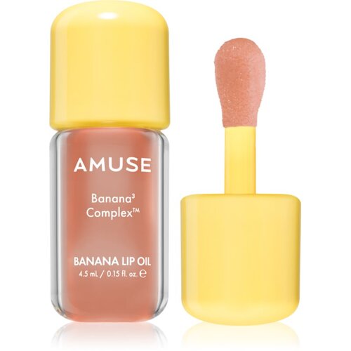 AMUSE Banana Lip Oil bananovo olje za ustnice odtenek 08 Soy Latte 4.5 ml Slike