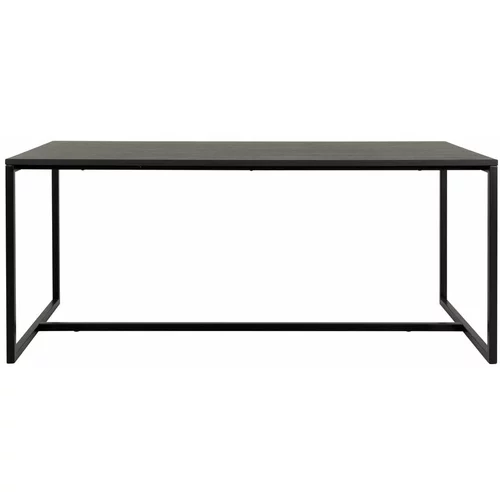 Tenzo crni blagovaonski stol Tenza Lippa, 180 x 90 cm