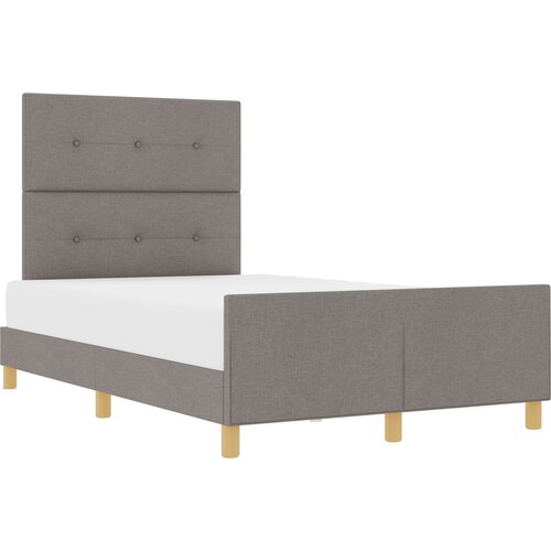 vidaXL Okvir za krevet Sivo-smeđa 120 x 190 cm tkanina Cene