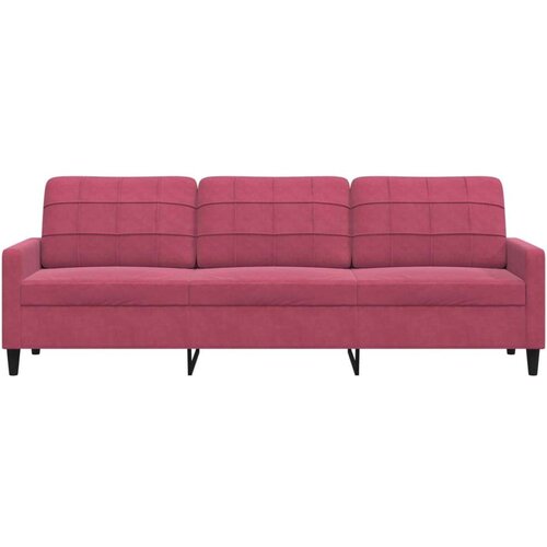 VidaXL Trosjed crvena boja vina 210 cm bar&amp;scaron;unasti Slike
