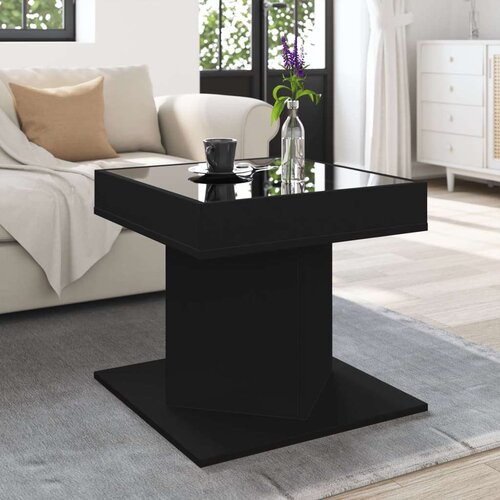  Stolić za kavu LED crni 50x50x45 cm od konstruiranog drva Cijene