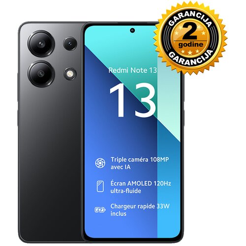 XIAOMI REDMI NOTE 13 8+128GB MIDNIGHT BLACK EU Slike