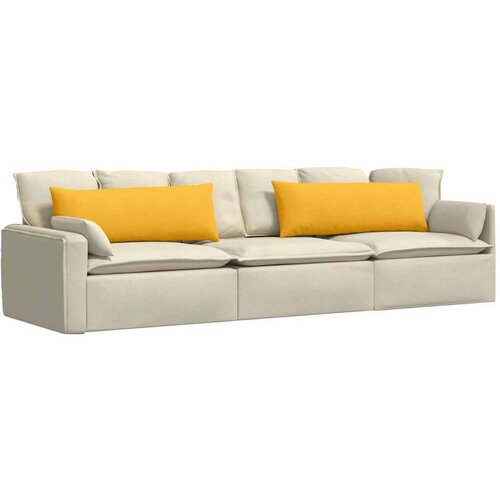  Jastučići za sofu 2 pcs Svijetlo žuta 120 x 40 cm Slike