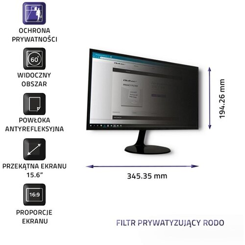 Qoltec 51052 Privacy filter 15.6 | 16:9 Cijene