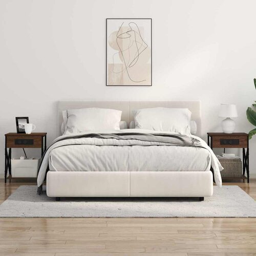  Noćni ormar Smeđi hrast 41 x 31 x 51 cm Konstruirano drvo Slike