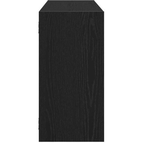  Zidna polica crni hrast 100x25x50 cm inženjerski drvo Slike