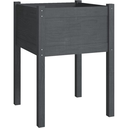 Maison Chic Vrtno cvetlično korito - Cvetlični Lonec sivo 50x50x70 cm trdna borovina, (21789061) Cene