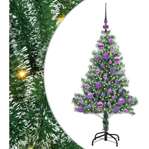 vidaXL Umjetno božično drevo s snežno obloženimi vejicami in LED lučko, (5000065803) Cene