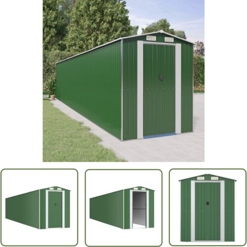  The Living Store Vrtna lopa zelena 192x938x223 cm pocinkano jeklo - Vrtna Lopa, (21745169) Cene