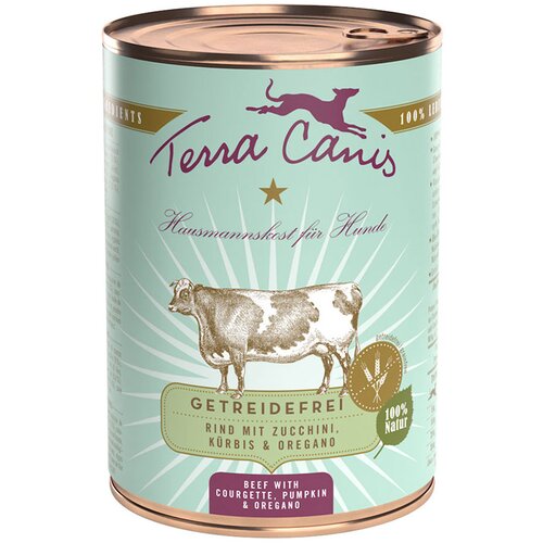 Terra Canis brez žitaric 6 x 400 g - Govedina z bučkami, bučo in origanom Slike