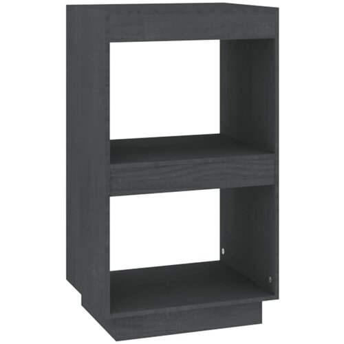 Maison Chic Knjižna omara - Knjižni regal siva 40x35x71 cm trdna borovina, (21723475) Slike
