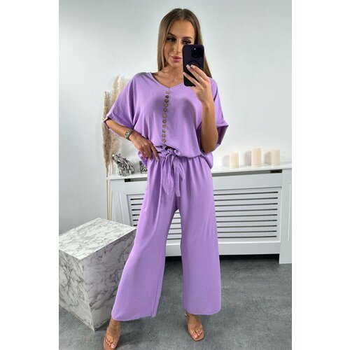Kesi Set of blouses with trousers light purple Cene