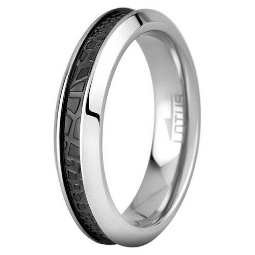 Lotus ženski Steel Rings Uži Staklo Crni prsten od hirurškog čelika 52 Cene