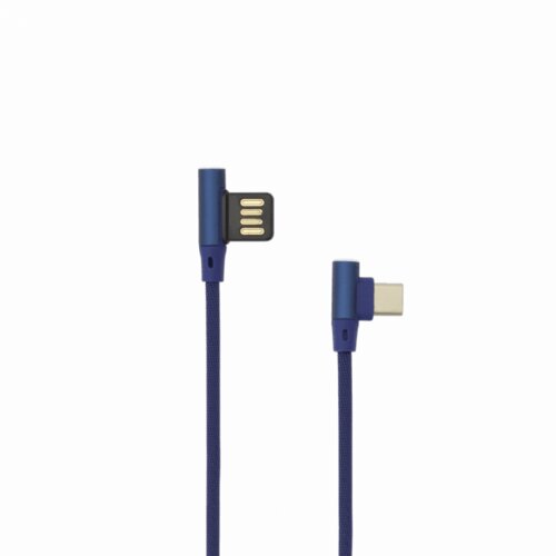 S Box kabl USB 2.0 - Type C 1.5 m 90° Blue 10810 Slike
