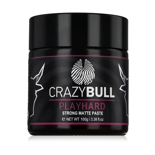 Crazy Bull Play Hard Strong Matte Paste krema za kosu 100 g za mu&amp;scaron;karce Slike