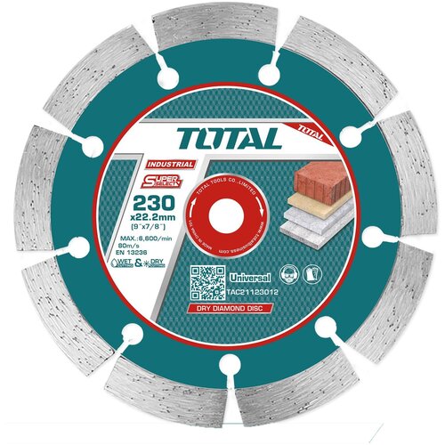 Total diamantna rezalna plošča 230mm / industrial (TAC21123012) Cene