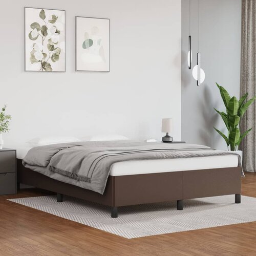  Okvir za krevet smeđi 140x190 cm od umjetne kože Cene