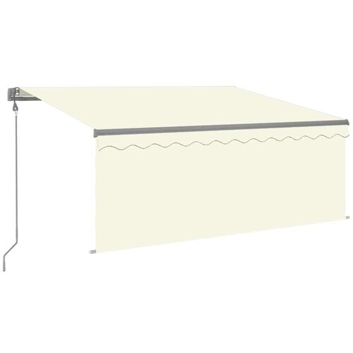 Automatska tenda s roletom i senzorom LED 3 x 2 5 m krem Slike