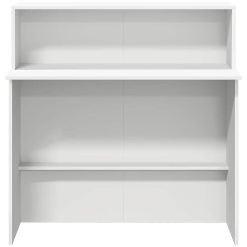  Recepcijski stol Bijeli 100x50x103,5 cm Inženirsko drvo Slike