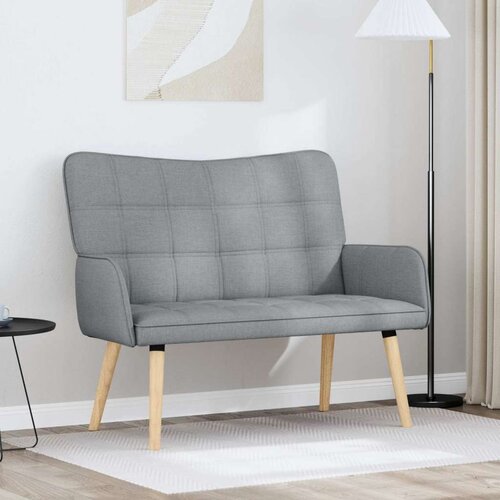  Kauč za dvoje Svijetlo siva 115 x 61 x 87 cm tkanina Cijene