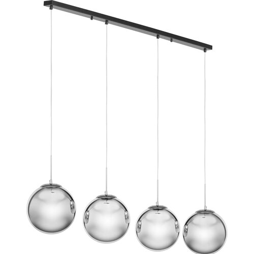 UNIPRODO Moderna 4-točkovna stropna svetilka E27 - dimljeno steklo, (21101639) Cene