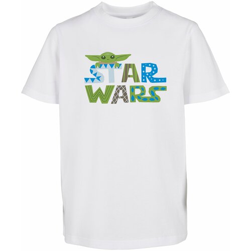 MT Kids children's t-shirt with colorful star wars logo white Slike