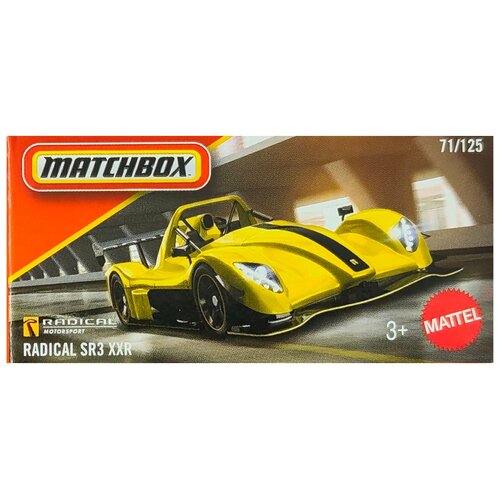 Mattel Matchbox: Radical SR3 XXR rumen igračni avtomobilček v papirnati &amp;scaron;katli 1/64 &amp;ndash; Slike