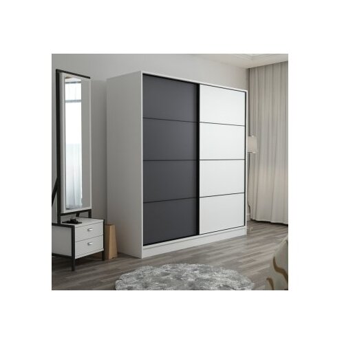 Hanah home Ormar Kale-3970, 180x210x52 cm, Sivo-Bijeli Slike