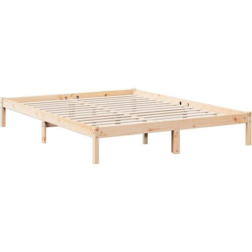VidaXL Dugi okvir kreveta bez madraca 160 x 220 cm od borovine Slike