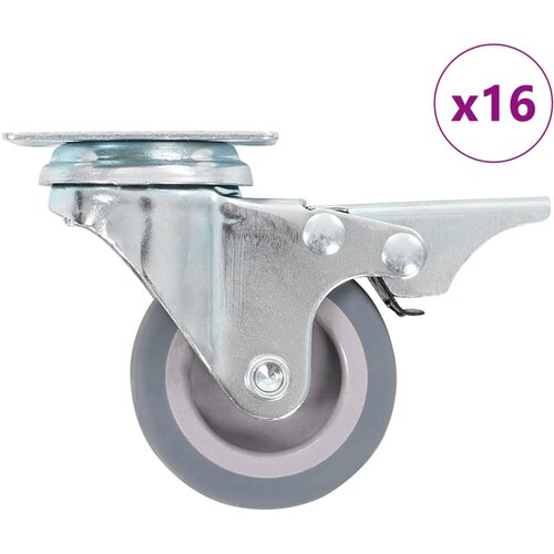 vidaXL Gibljiva kolesa 16 kosov 50 mm Cene