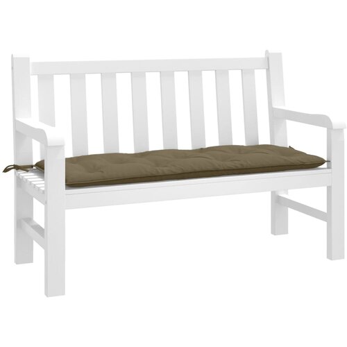 vidaXL Blazina za vrtno klop melanž taupe 120x50x7 cm blago Cene