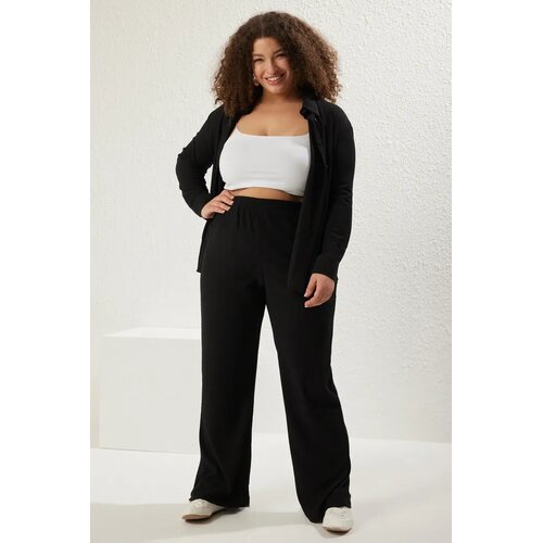 Trendyol Ženske pantalone Tbbss25Ar00002, Crne Cene