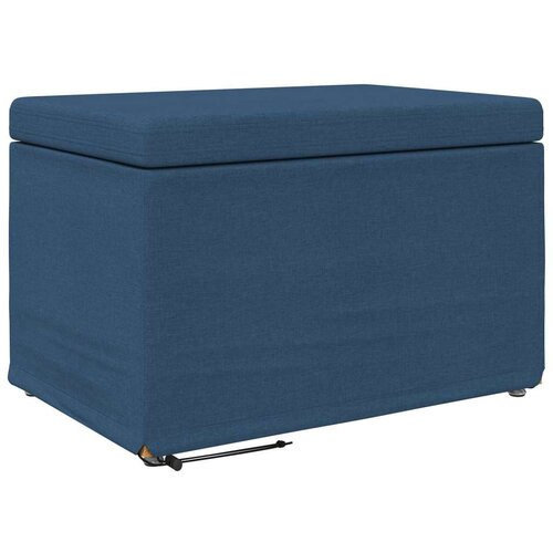  Stolica Plava 61 x 41 x 40 cm Tkanina i konstruirano drvo - Plava 60 cm tkanina Slike