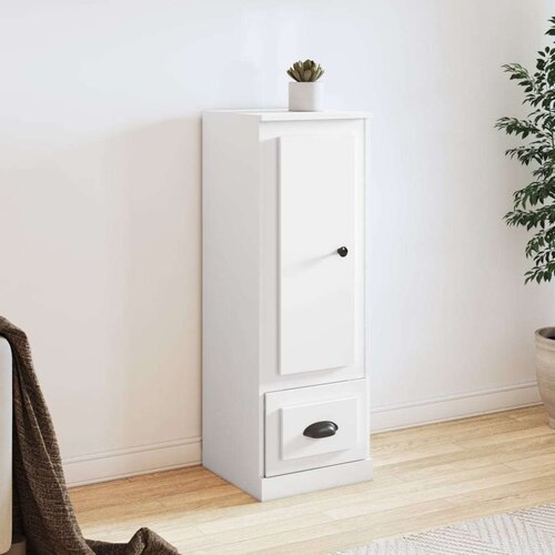  Visoka komoda bijela 36 x 35 5 x 103 5 cm od konstruiranog drva Slike