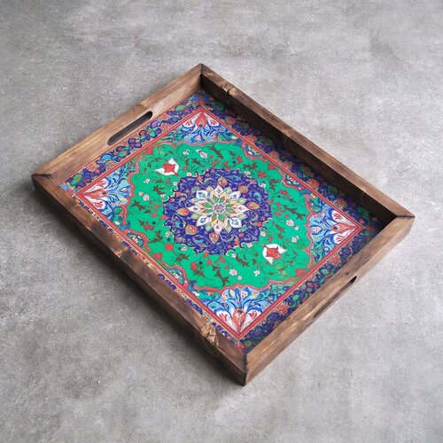 Aberto Design Poslužavnik REF023 48 x 38 x 4 cm, Šareni Cene