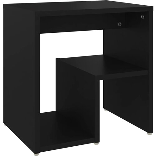  Noćni ormarići 2 kom crni 40 x 30 x 40 cm od konstruiranog drva Slike