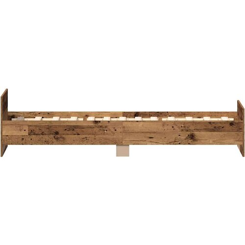 VidaXL Okvir kreveta bez madraca staro drvo 90x190 cm Slike