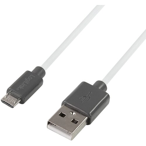 Logilink CU0063 - kabel USB 2.0\, USB-A / M do Micro-USB / M\, bel / črn\, 1\,8 m USB kabel USB 2.0 USB-A vtič\, USB-mikro-B vtič 1.80 m črna, (20416730) Cene