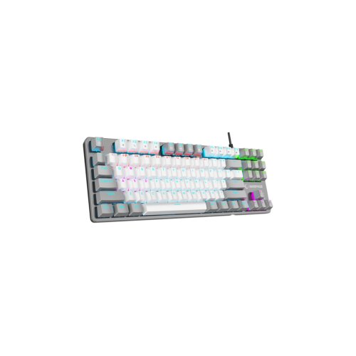  Tastatura gaming RAMPAGE SNUG K14 White/Gray Blue Switch Mechanical Gaming Keyboard ENGLISH Layout English Rainbow TKL, 41851 Cijene
