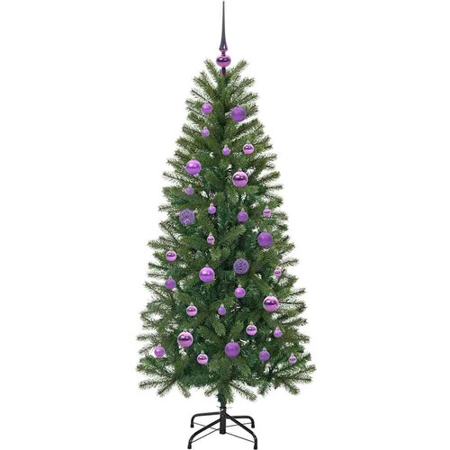 VidaXL Umjetno božićno drvce s stalakom Zelena 150 cm PE i PVC Slike