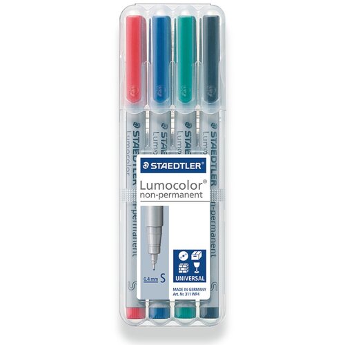 Staedtler Marker Lumocolor 311 WP4 S 0,4 mm, 4 kosi Cene