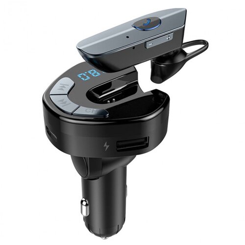  FM transmiter V8 USB TF Bluetooth 5.0 12-24V handsfree crni Cene