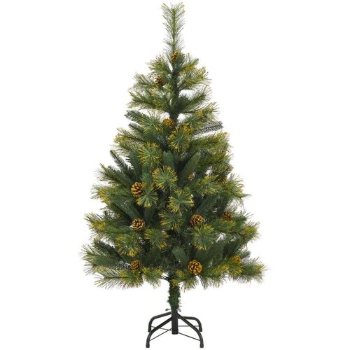 vidaXL Umetna novoletna jelka s storži 150 cm Cene
