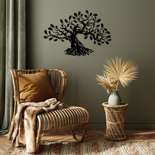 Wallity Zidna dekoracija Monumental Tree 11, 70 x 47 cm, Crna Cene