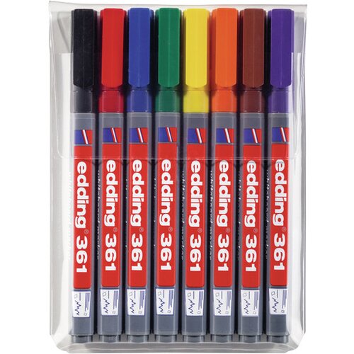 Edding Marker za belu tablu 361 1mm set 1/8 sortirano Slike