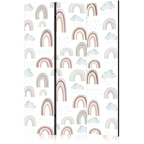  Paravan - Rainbows and Clouds - Rainbows of Various Sizes in Muted Colors Among Rain Clouds in a Pale Blue Shade 135x172 Akustič Cene