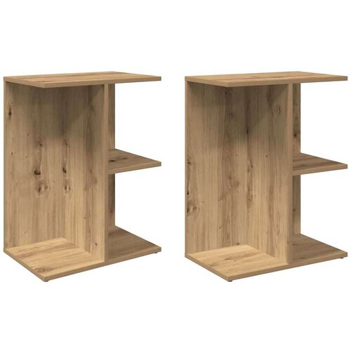 VidaXL Noćni ormarići 2 kom artisan hrast 46,5x29x61 cm Slike
